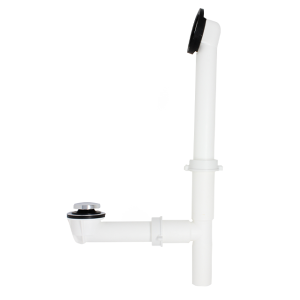 Tubular Bath Waste Toe Touch Pvc – Chrome