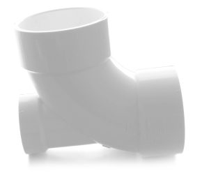 3X3X2″ 90 Degree  Elbow W/Low Heel Inlet