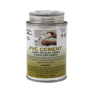 Black Swan Regular Clear PVC Cement 4 Oz