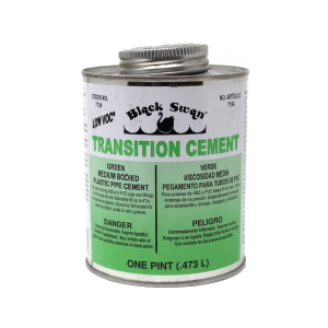 Black Swan ABS To PVC Green Transition Cement 4 Oz