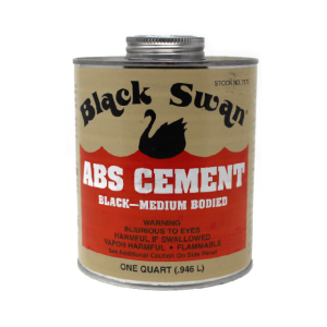 Black Swan Black ABS Cement 4 Oz