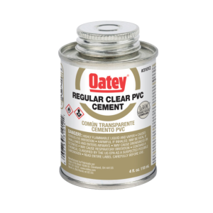 Oatey Regular Clear PVC Cement 16 Oz