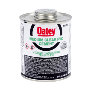 Oatey Medium Clear PVC Cement Quart