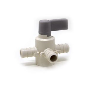 1/2 Turn 3 Way Drain Valve -Gray