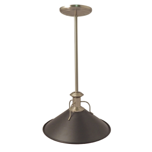 Single Pendant LED Satin Nickel Black