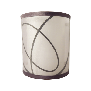 Rectangle Satin Nickel LED Wall Sconce takes Shade