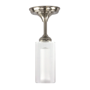 Satin Nickel LED Cone Base 11″ Pendant