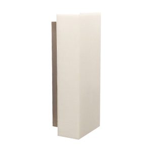 Rectangle Sconce with Satin Nickel Accents
