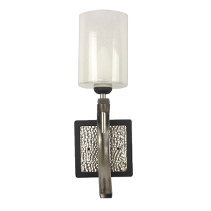 LED Satin Nickel & Textured Black Sidewall with Switch