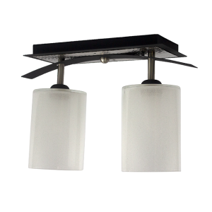 Satin Nickel/Textured Black 2-Head LED Dinette with Switch