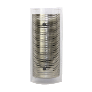 Textured Black and Satin Nickel Wall Sconce