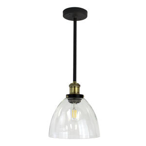 Satin Black/Antique Brass Pendant