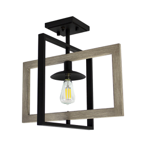 Textured Black Dinette with Painted Wood Frame