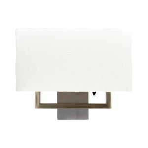 Satin Nickel Sidewall with Linen Shade