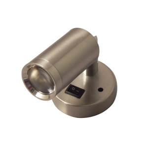 LED Reading Light Satin Nickel with Switch
