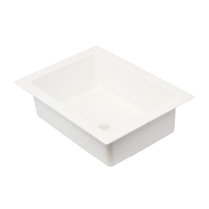 Plastic Lavatory/Kitchen Sink – White